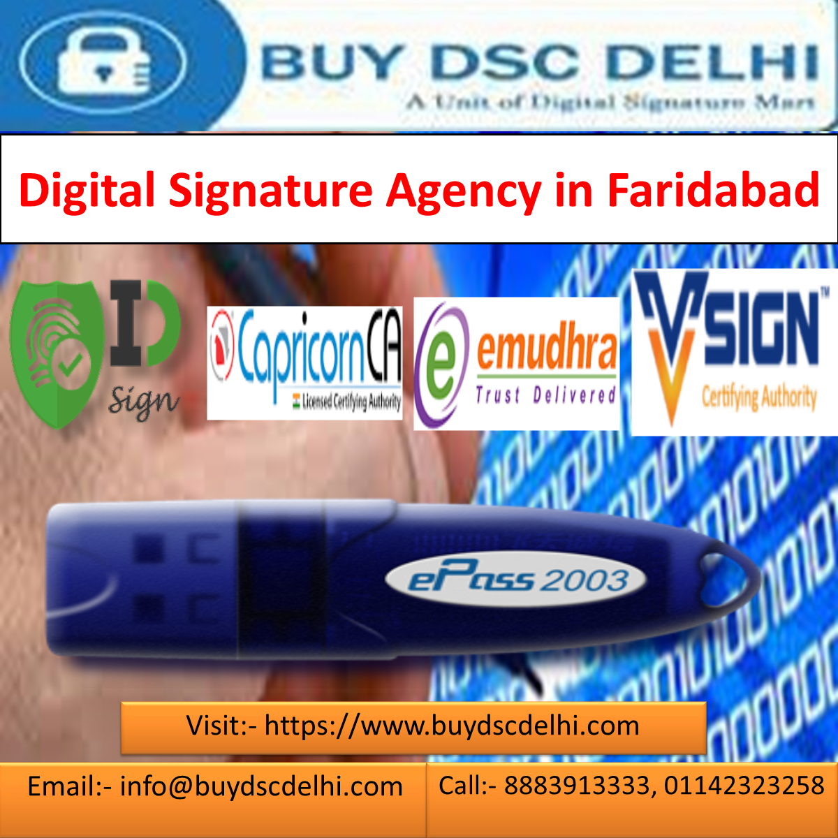 Responsible Digital Signature Certificate Agency in Faridabad.