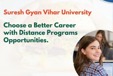 Distance Programs Opportunities with Suresh Gyan Vihar University.