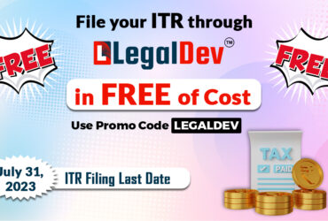 Legal Dev Offer Special Coupon Code For Free ITR Filing