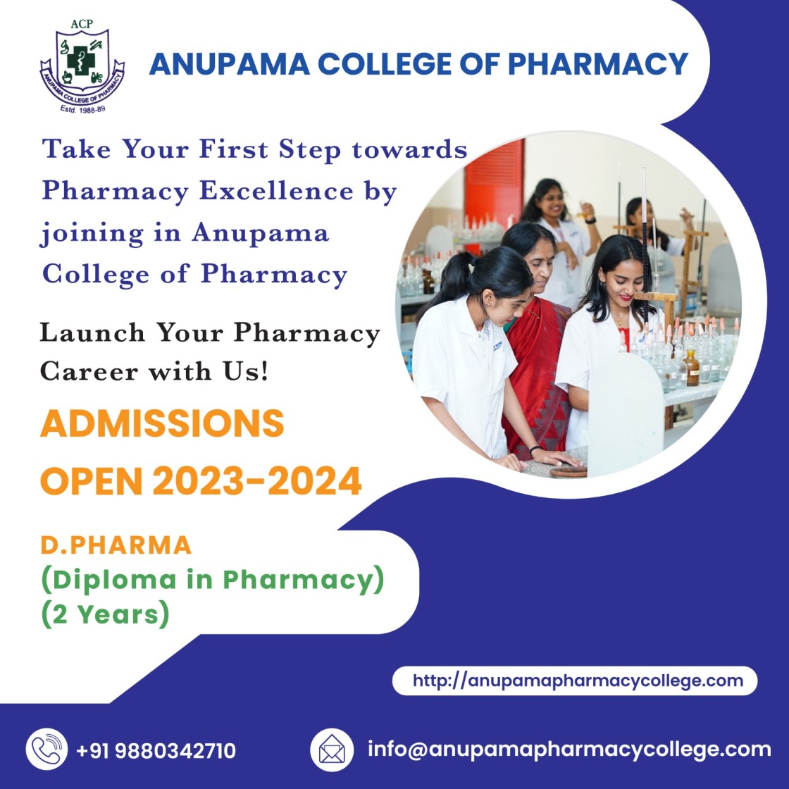 Start Your Pharmacy Career at ACP – Leading D Pharmacy College in Mahalakshmipuram