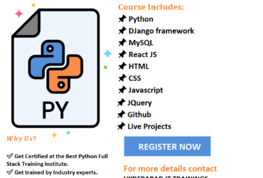 Python Full Stack Developer Course in Hyderabad