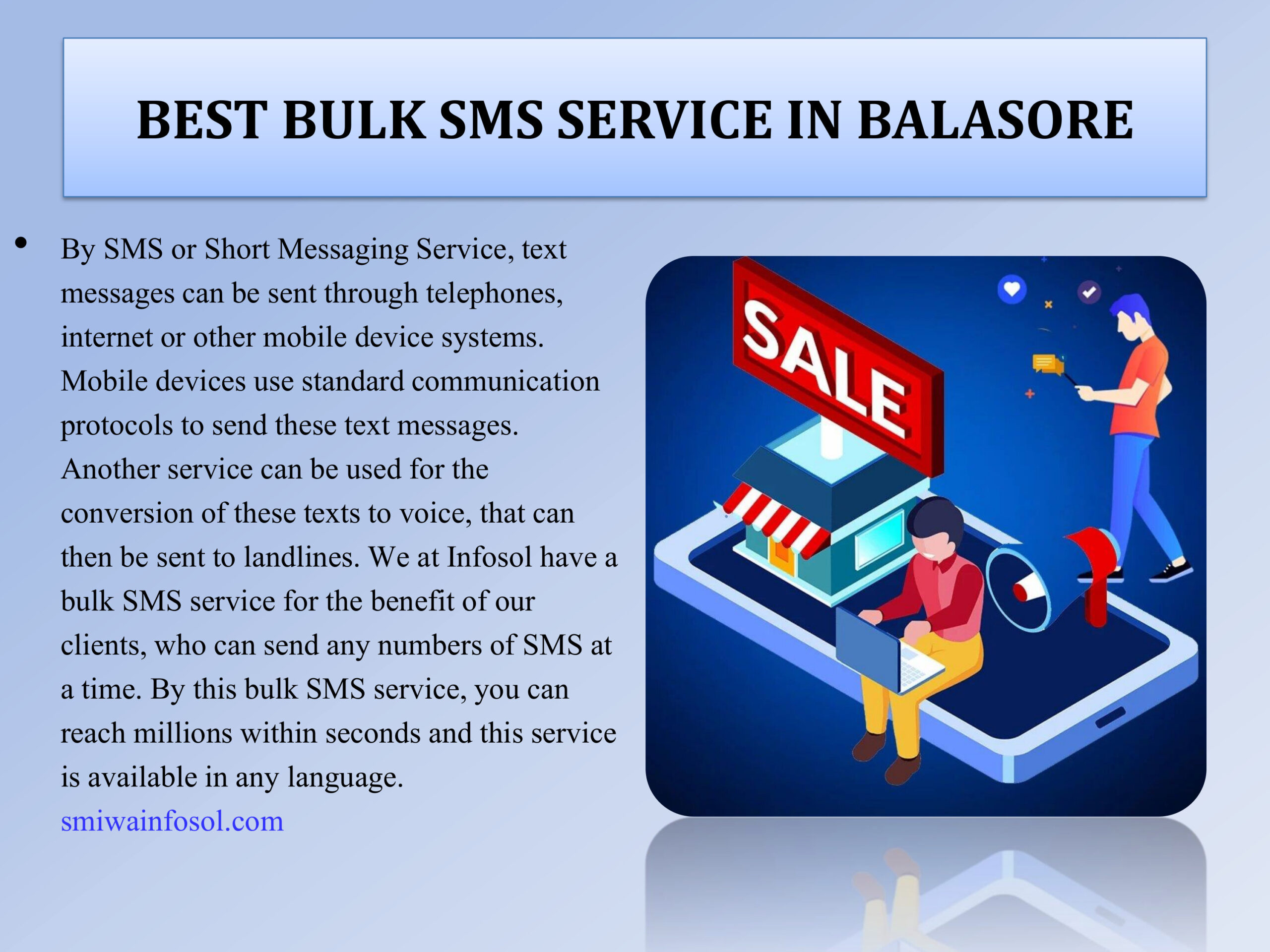 Top Creative Bulk SMS Service in Balasore smiwa infosol