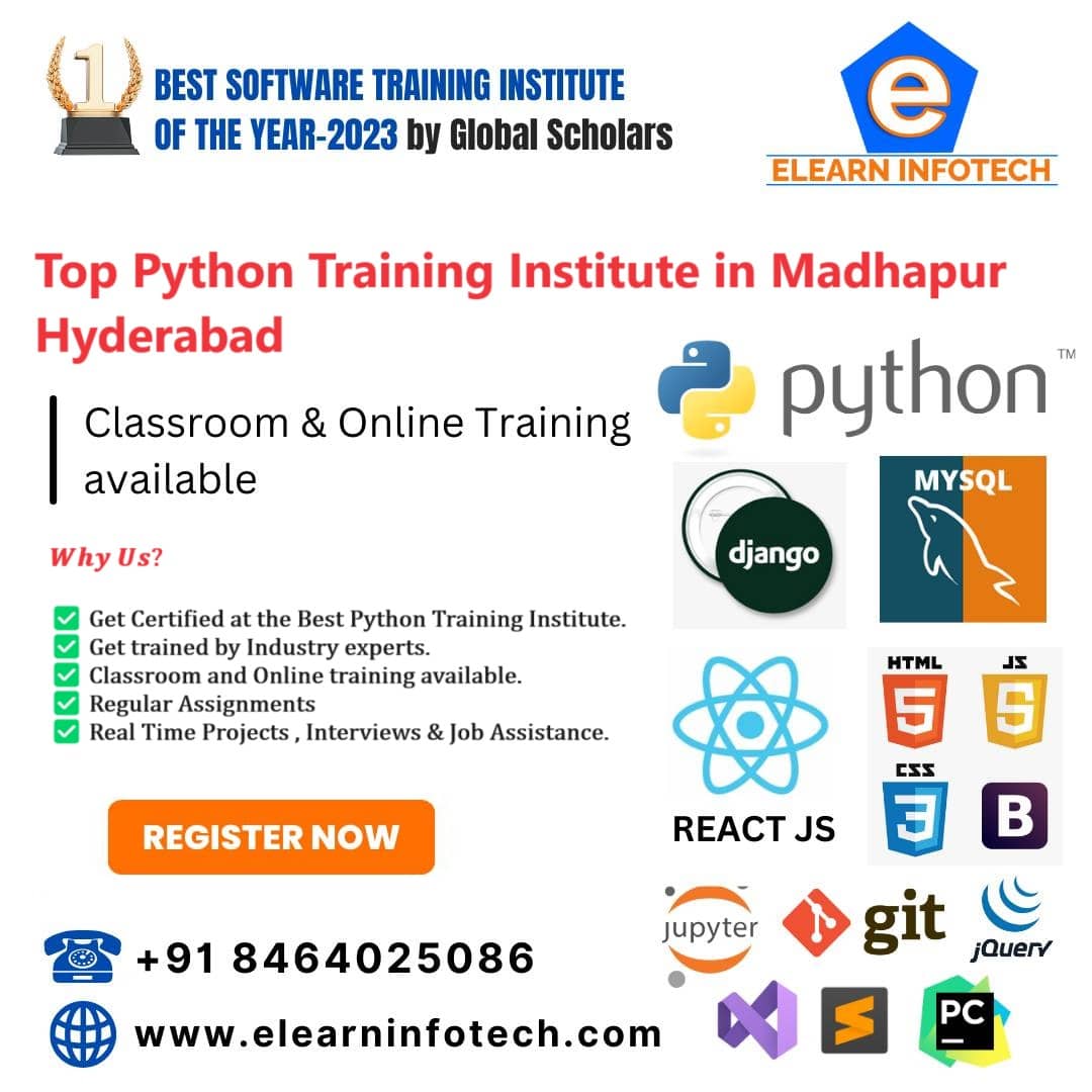 Top Python Training Institute in Madhapur Hyderabad