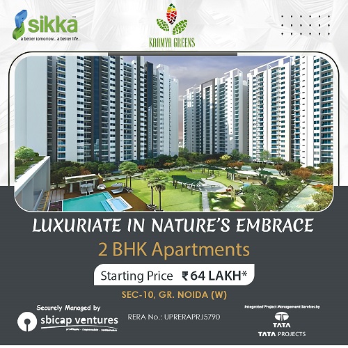 Sikka kamya green 2bhk luxury apartment in sector 10 Noida west