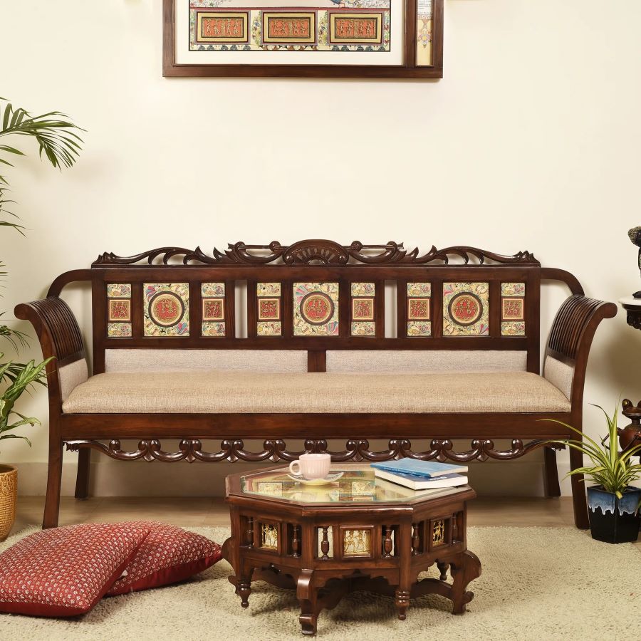 Shop and Relax: Buy Your Dream 3 Seater Wooden Sofa Now!