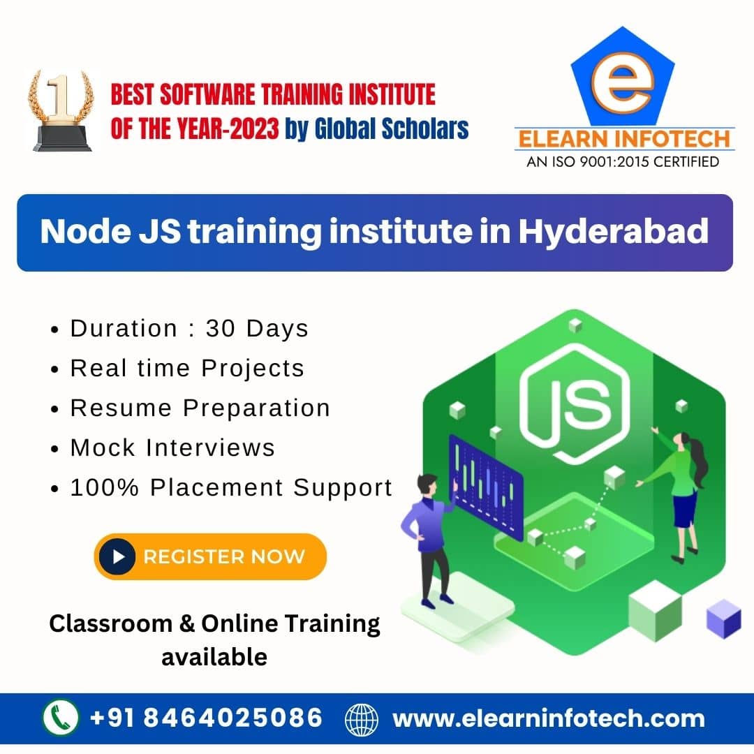 Node JS training institute in Hyderabad