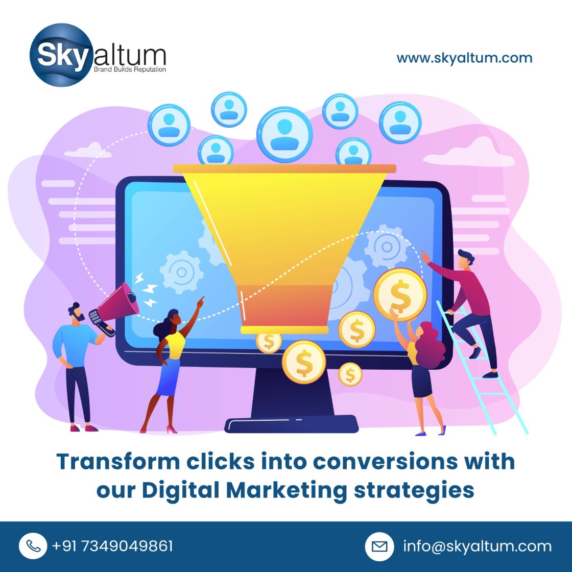 Turn Clicks into Customers with Skyaltum PPC services in Bangalore