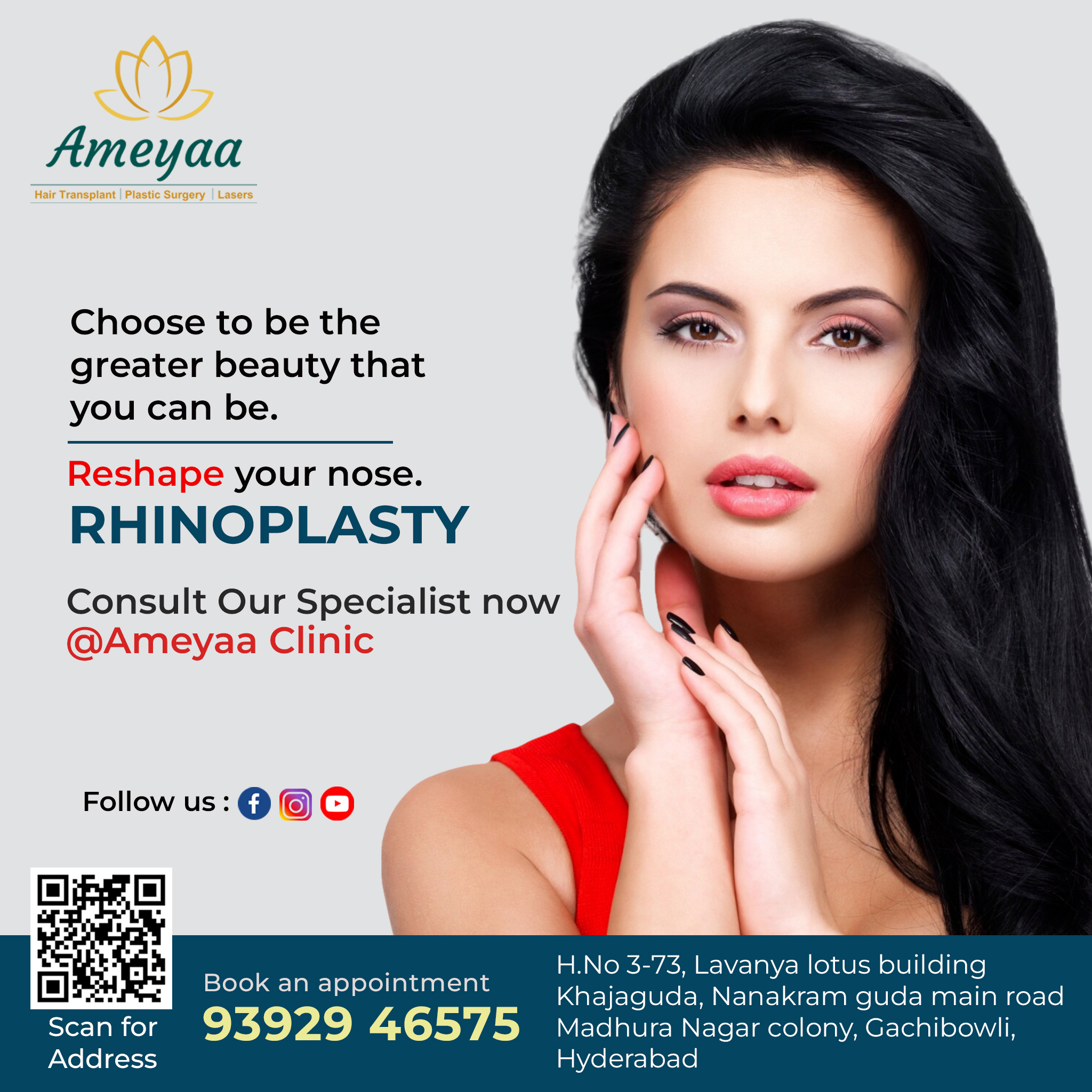 Best Hair Transplantation Clinic in Gachibowli | Hyderabad – Ameyaa clinic