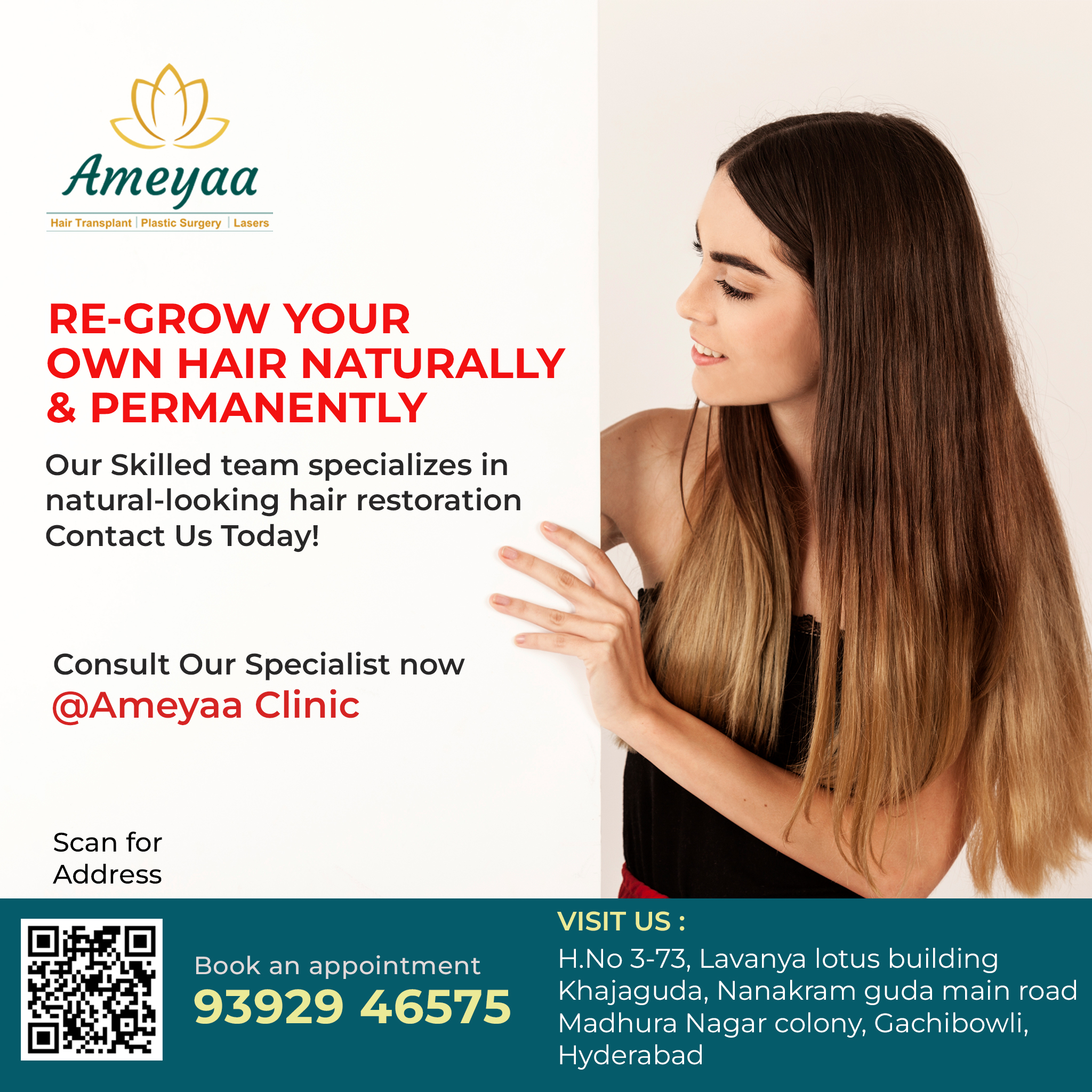 Fue hair transplant in gachibowli | hyderabad – Ameyaa clinic