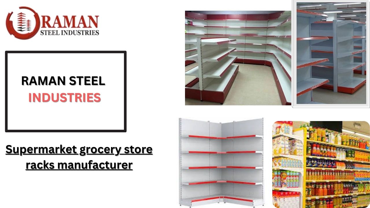 Supermarket grocery store racks manufacturer in Delhi, India