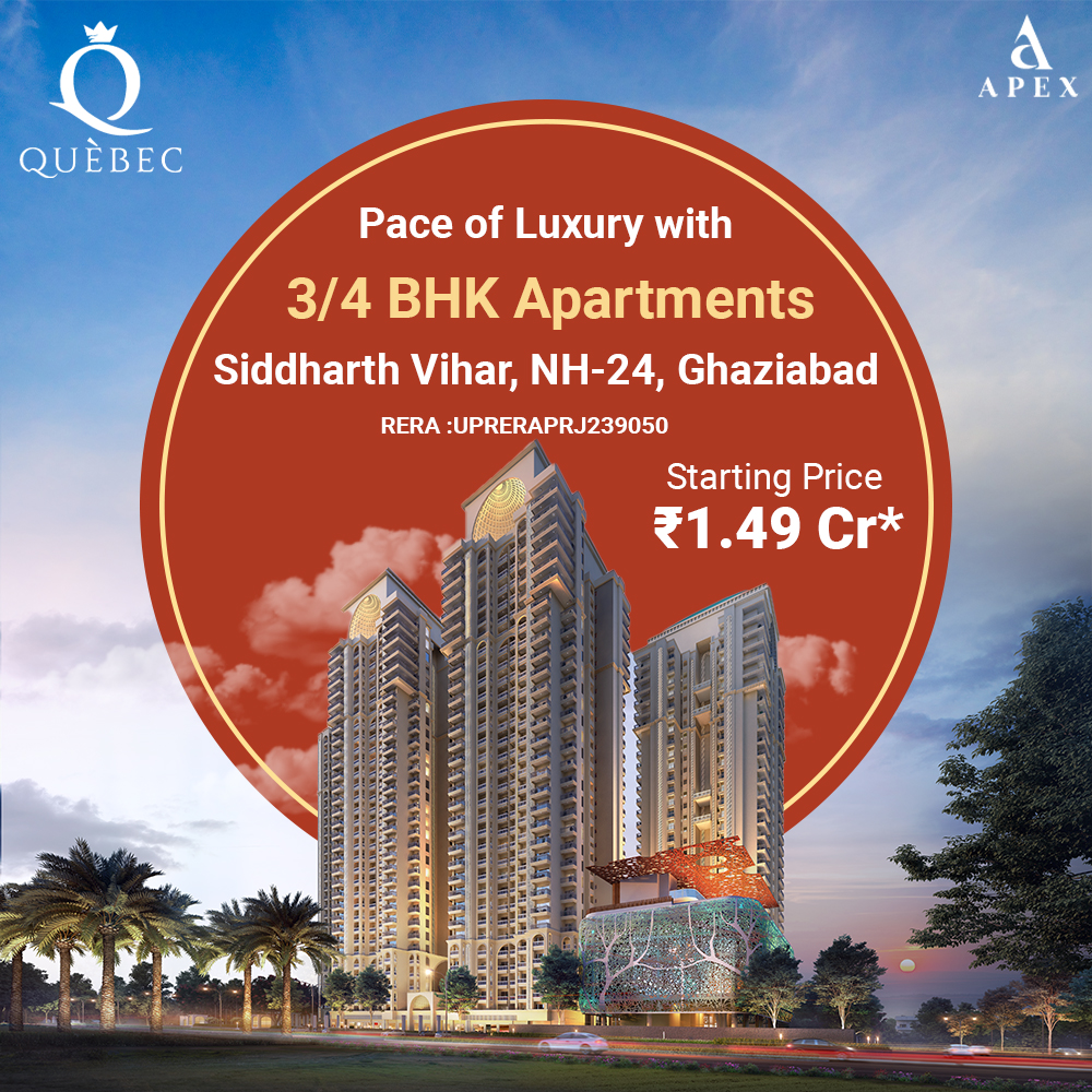 Apex Quebec Luxuries 3/4 BHK Apartments in Ghaziabad