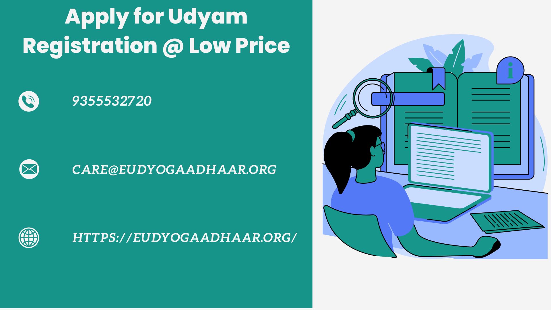 Apply for Udyam Registration @ Low Price