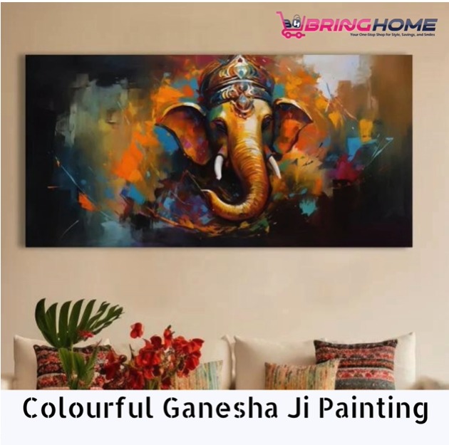 COLOURFUL GANESHA JI PAINTING