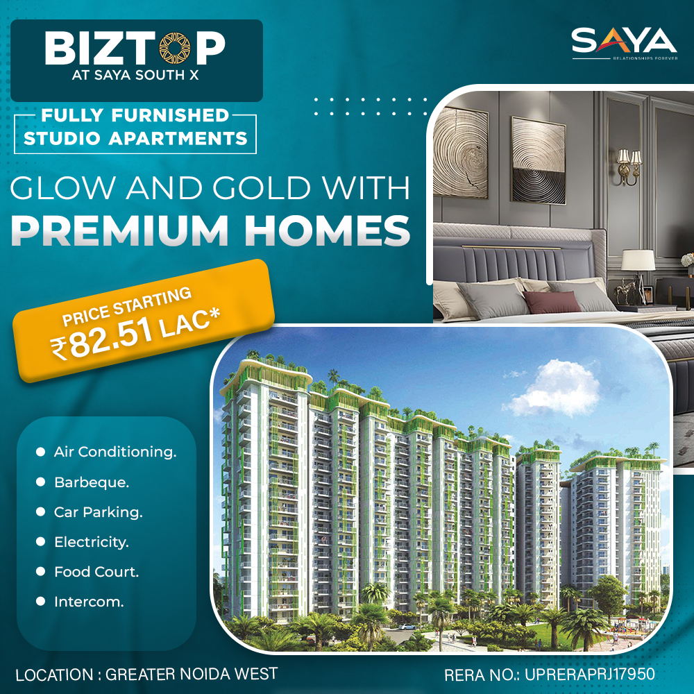 Saya South X Biztop | Studio Apartments | Commercial Spaces