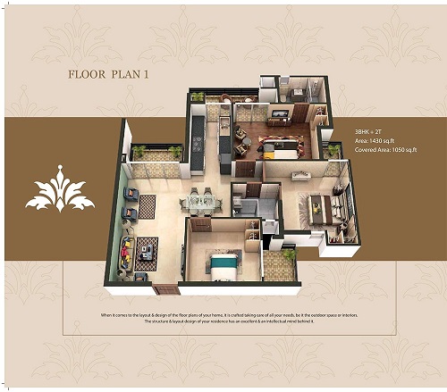 3 BHK Dream Home In Ghaziabad by World Residency