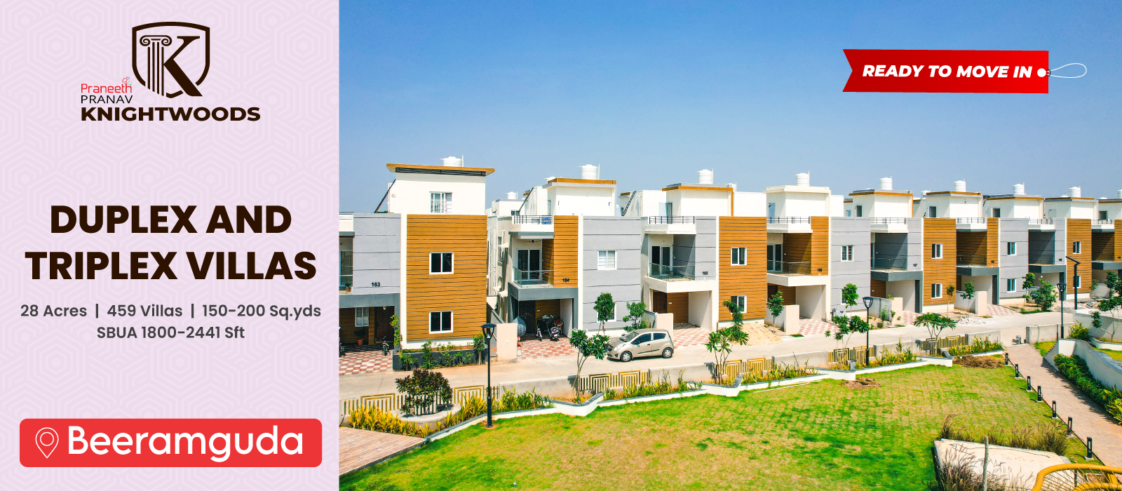 Duplex, Triplex Villas for Sale in Beeramguda | 3, 4 BHK Villas for Sale in Beeramguda | Villa Projects in Patancheru