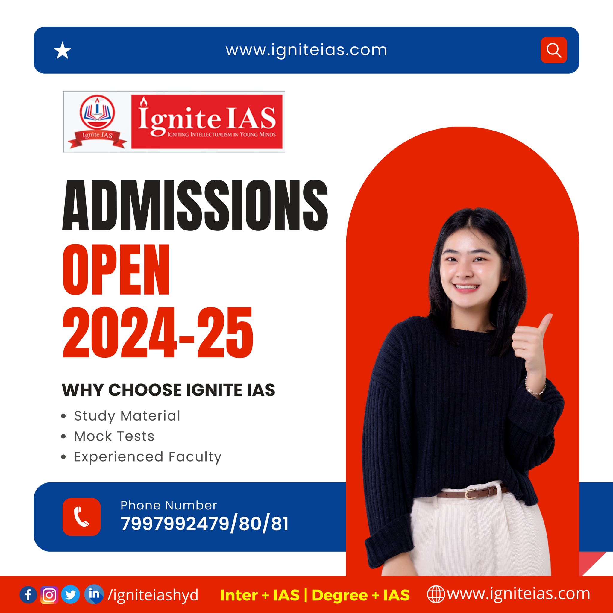 Inter with IAS Coaching in Hyderabad | Inter + ias – Ignite IAS