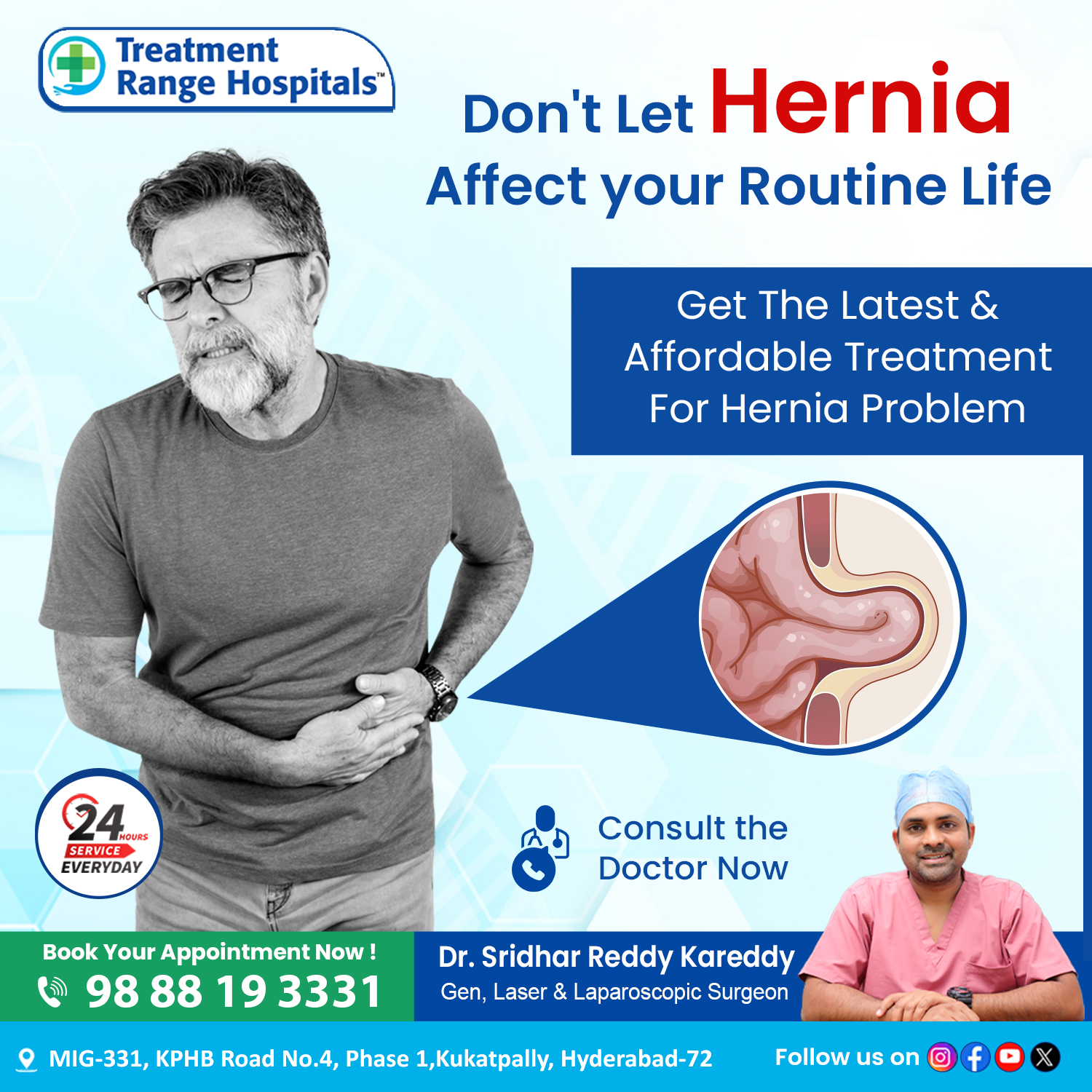 Best Hernia Treatment | specialists | hyderabad | kukatpally – Treatment Range Hospital