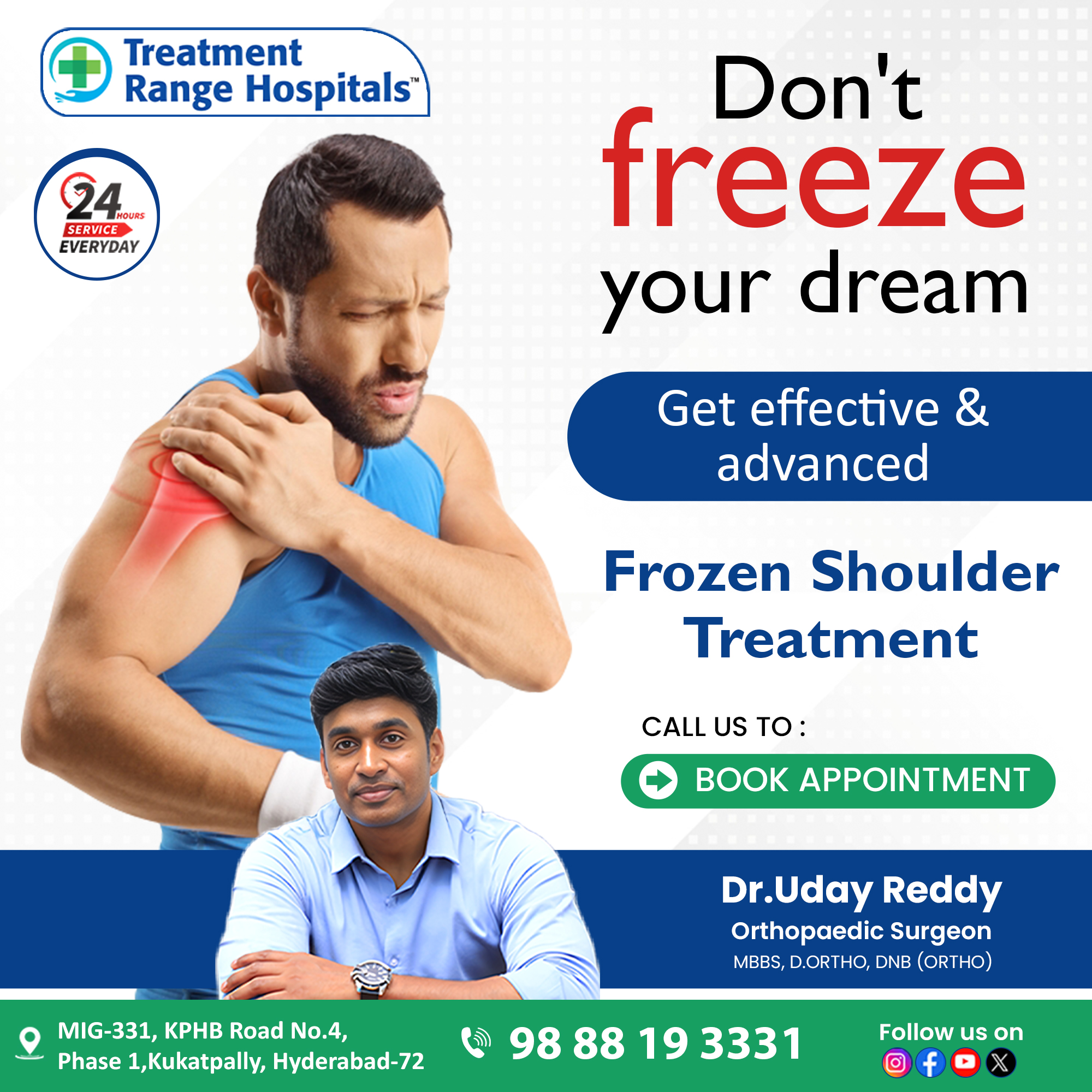 Shoulder Replacement Surgery in hyderabad | kukatpally – Treatment Range Hospital