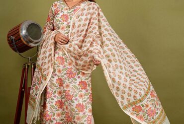 Ajrakh Silk Suits Jaipur, modal silk suits, chanderi block print suits