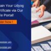 Quickly Obtain Your Udyog Aadhar Certificate via Our Simple Portal!