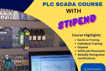 PLC SCADA Training in Delhi  with Stipend and Job.