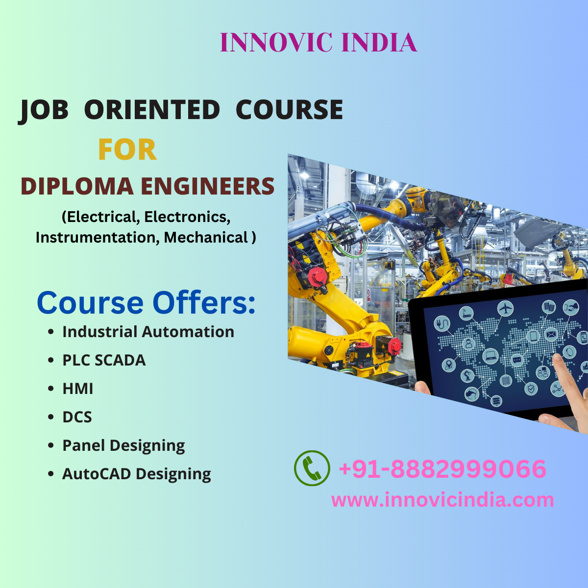 Job Oriented Training Course for Diploma engineers.