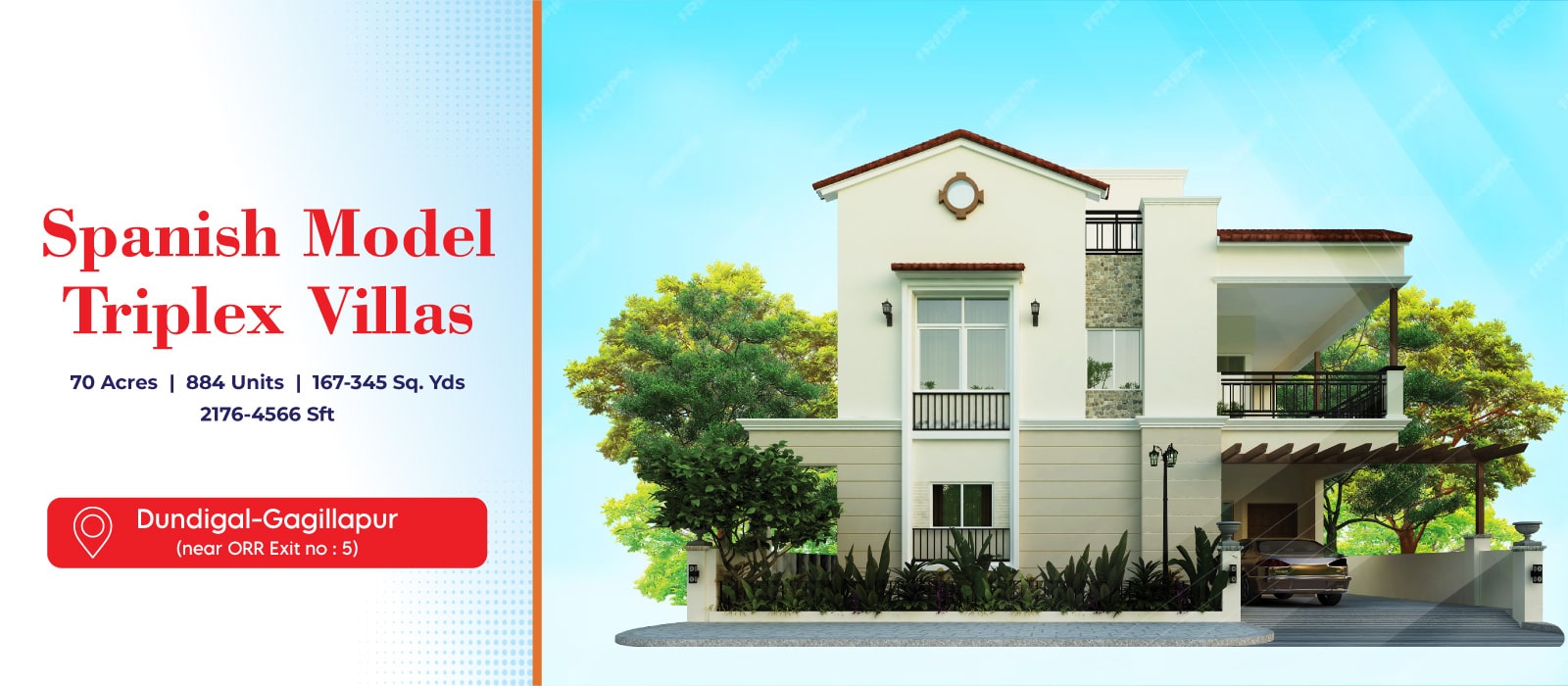 Triplex Villas for Sale in Gagillapur | Villa Project in Gagillapur | 4 BHK Villas for Sale in Gagillapur