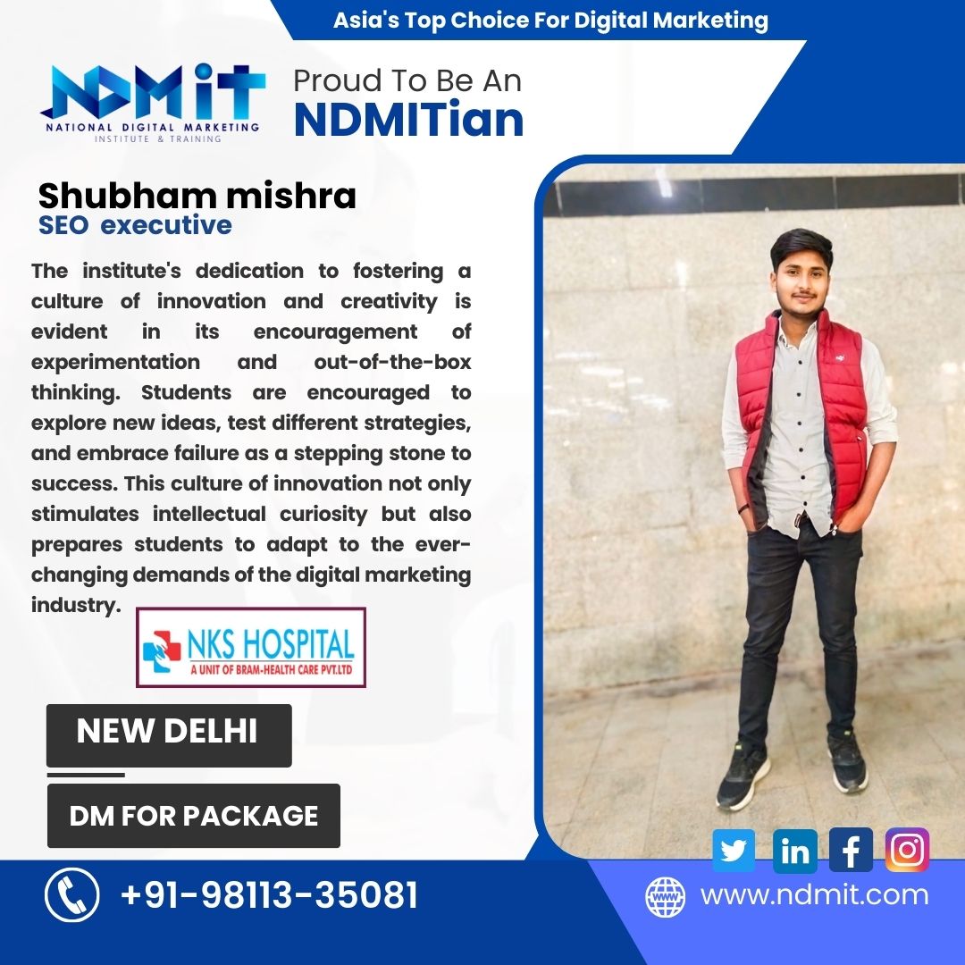 Online Digital Marketing Course in South Delhi Learn SEO, PPC, Social Media & More from Experts at NDMIT