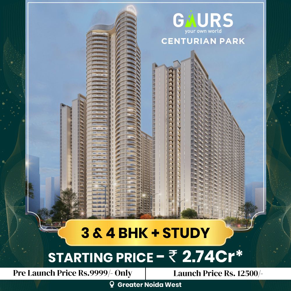 Gaur Centurian park – 3 BHK Apartment in Greater Noida West