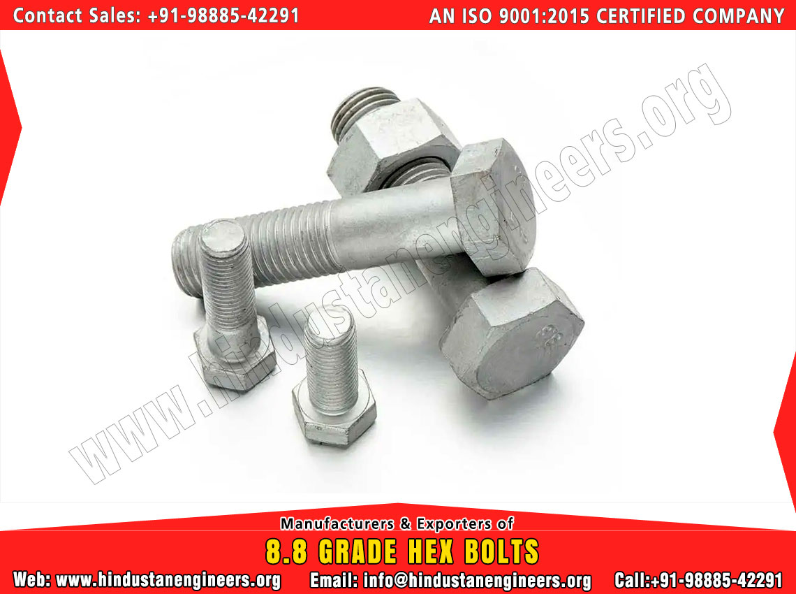 Hex Nuts Hex Head Bolts Fasteners, Strut Channel Fittings manufacturers exporters suppliers in India www.hindustanengineers.org +91-9888542291