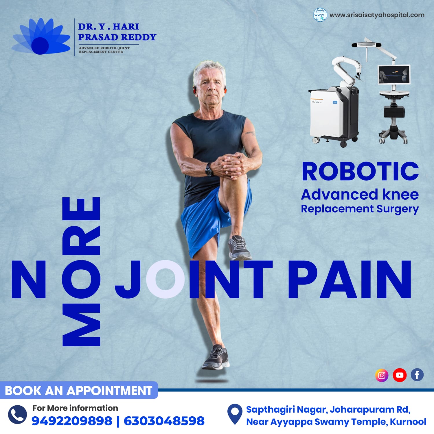 Robotic Primary & Revision Knee Replacement Surgeon In Kurnool