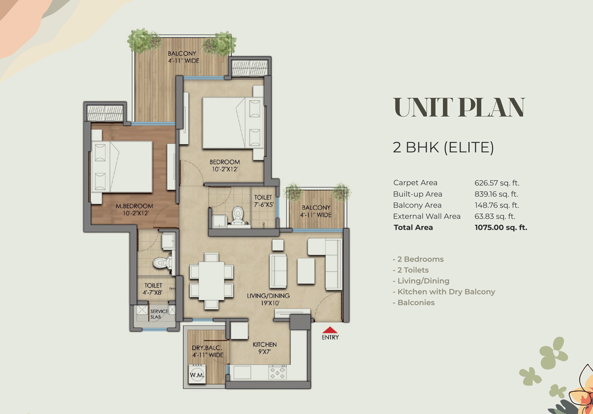 2 BHK Apartment in Ghaziabad by Prateek Grand Begonia