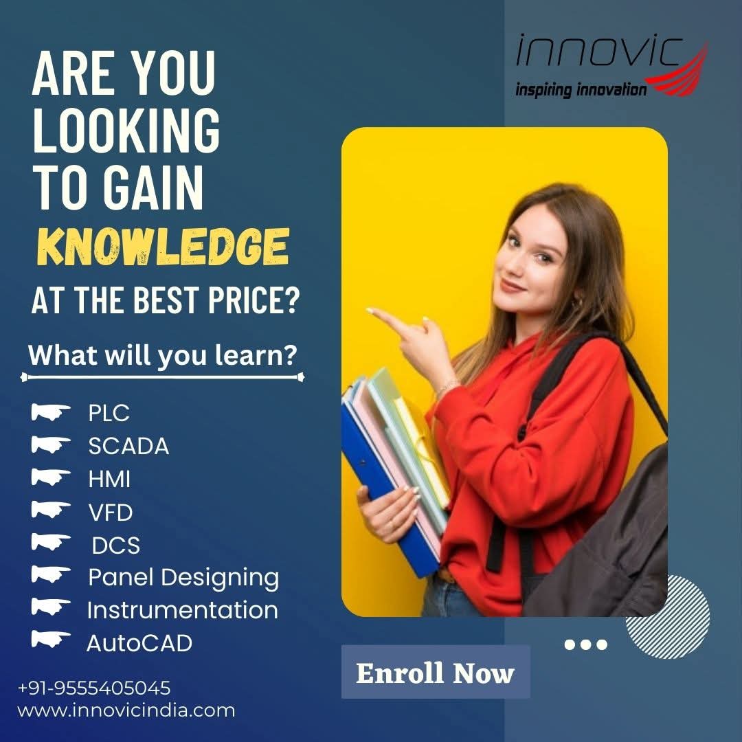 Career Oriented Industrial Automation Training with guarantee job in core industry