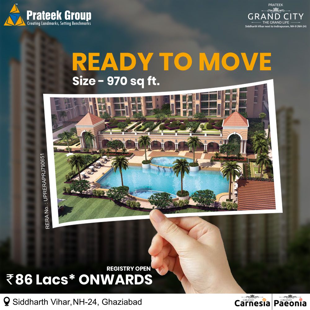 2 BHK Apartment in Siddharth Vihar – Prateek Grand City phase 1