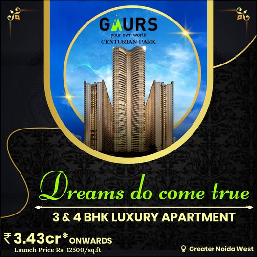 3 BHK Luxury Apartment in Noida Extension – Gaurs Centurian Park