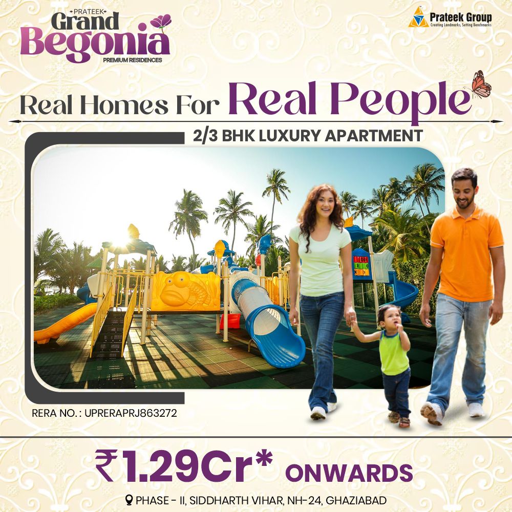 Prateek Grand Begonia | 2 BHK Apartment in Ghaziabad