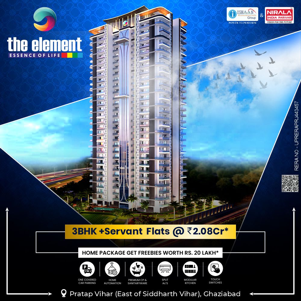 3 BHK Apartment in Pratap Vihar – The Element