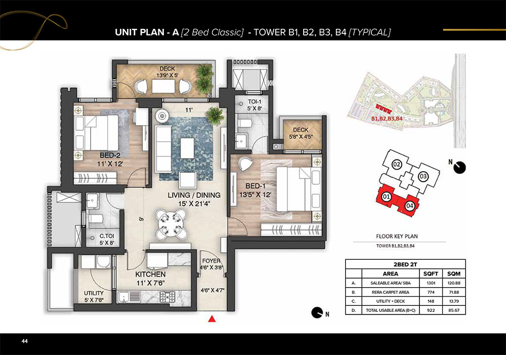 3 BHK luxury apartments in Indirapuram Extension – The Prestige City