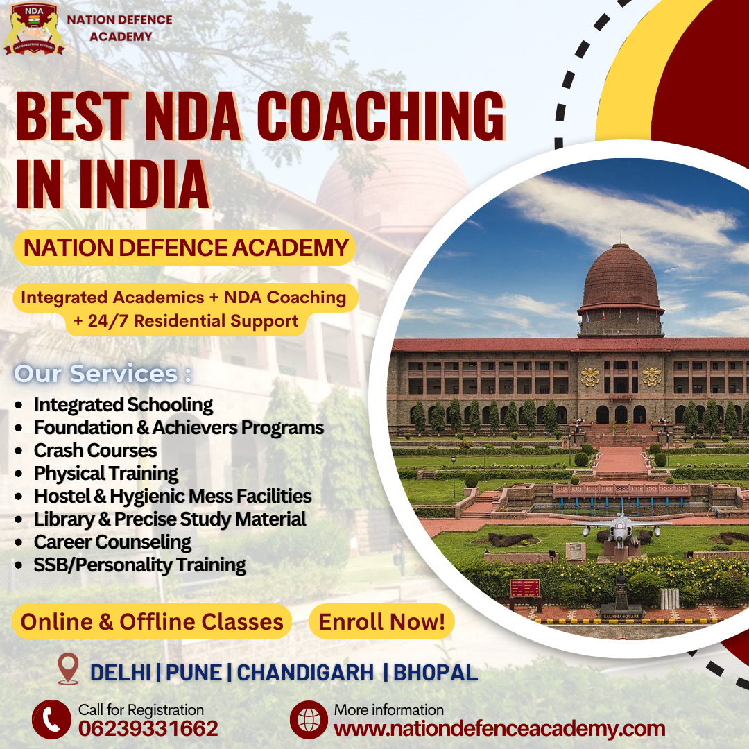 NDA Coaching with Schooling in Chandigarh- Nation Defence Academy